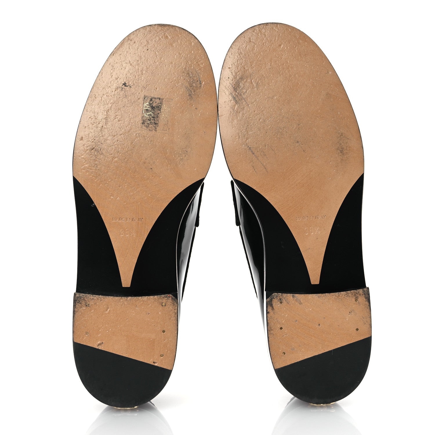 Chanel Patent Calfskin Logo Loafers 38.5 Black 7 of 11
