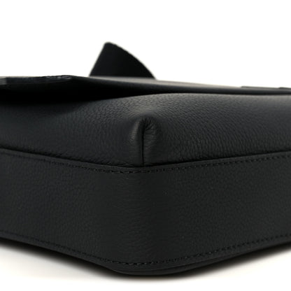 Louis Vuitton Calfskin Aerogram Fastline Messenger Black 9 of 10