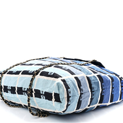 Chanel Caviar Fabric Quilted Foldable Tote With Chain Black Multicolor 11 of 19