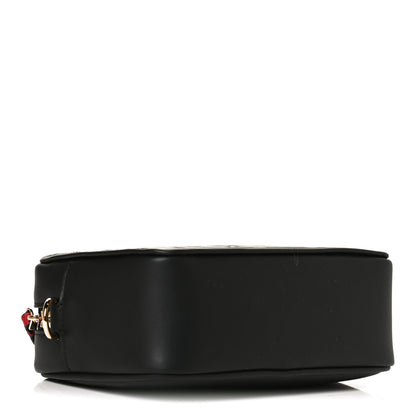 Fendi Vitello Century Bi-Color FF 1974 Embossed Mini Camera Case Maya Black 4 of 15