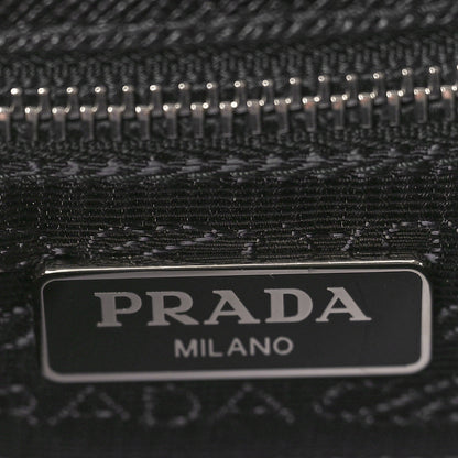 Prada Saffiano Lux Lock Flap Chain Shoulder Bag Black 6 of 10