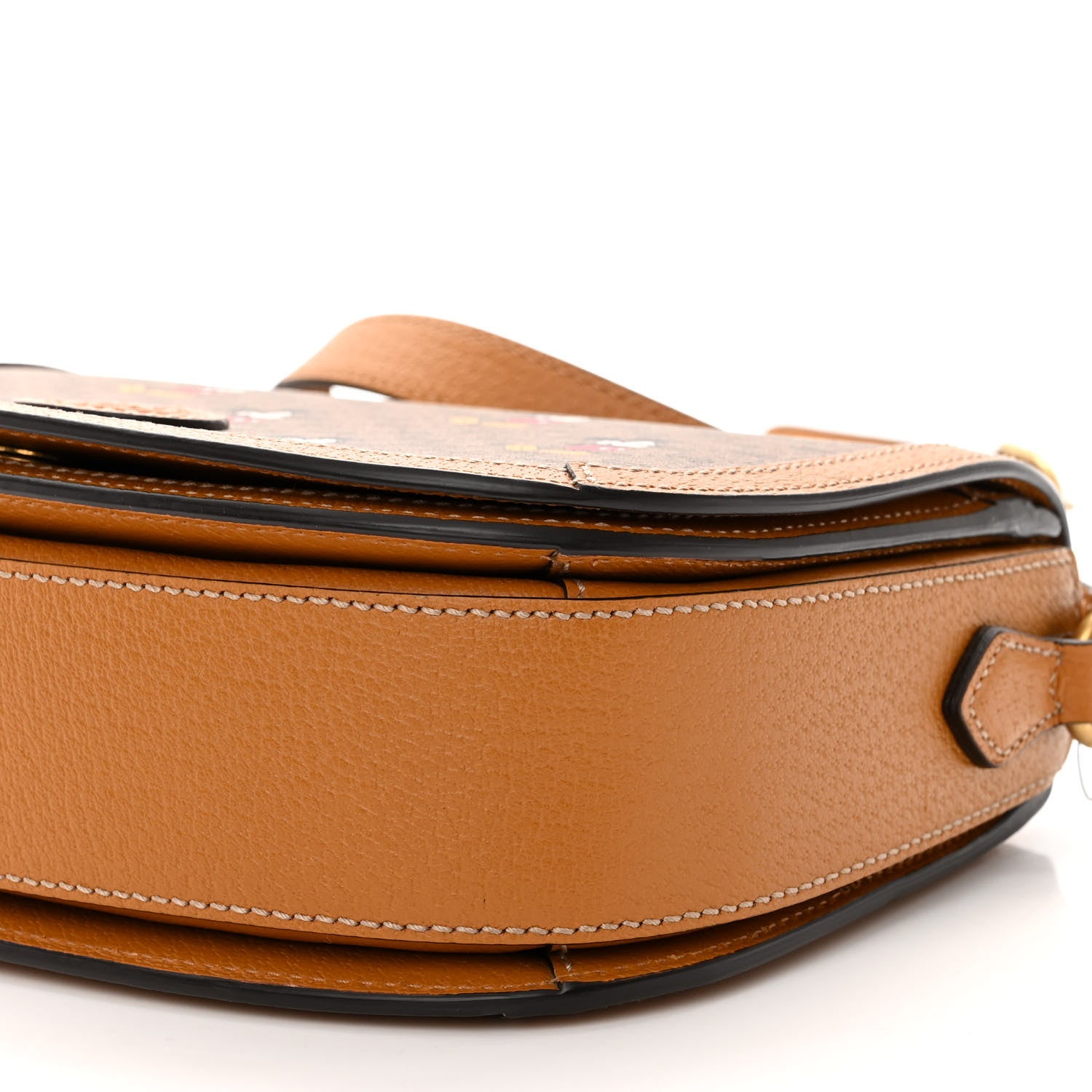 Gucci X DISNEY Mini Vintage GG Supreme Monogram Mickey Mouse Small Flap Messenger Bag Beige Vintage Sun Oil 9 of 10