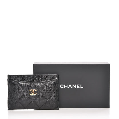 Chanel Caviar Quilted Card Holder Black 9 of 9