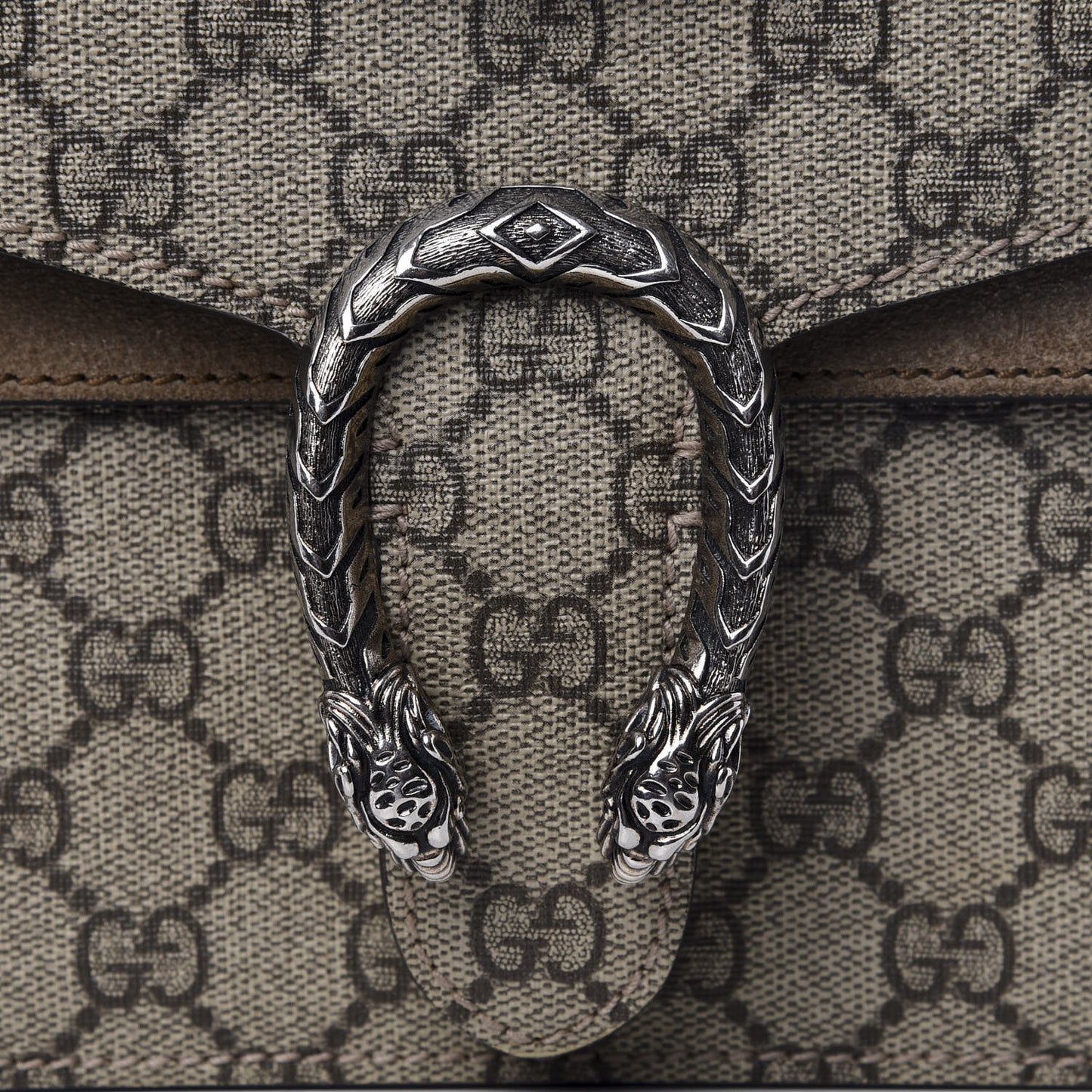 GG Supreme Monogram Mini Dionysus Shoulder Bag Taupe