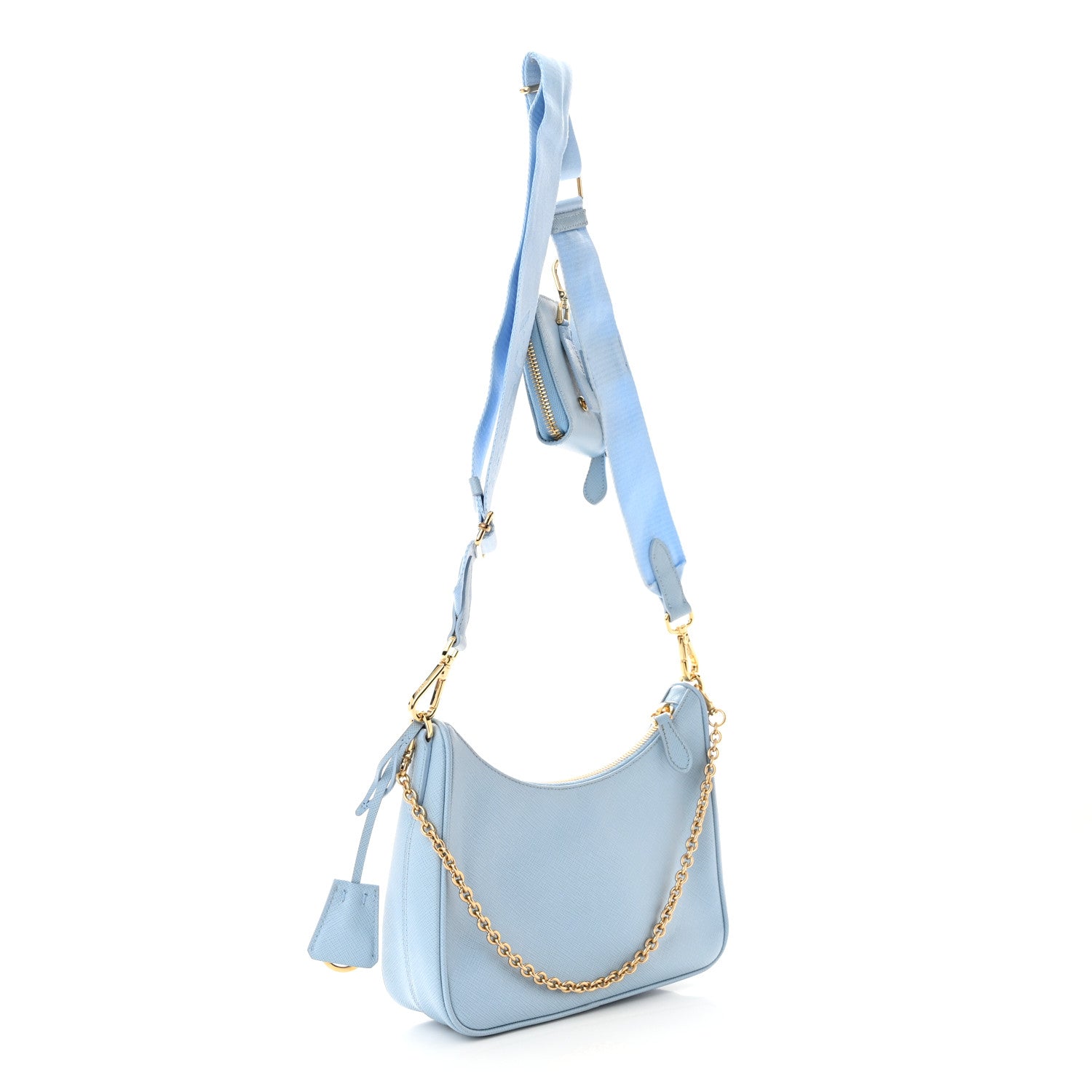 Prada Saffiano Re-Edition 2005 Shoulder Bag Celeste 3 of 11