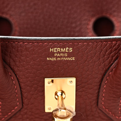 Hermes Togo Birkin 25 Rouge H 6 of 10