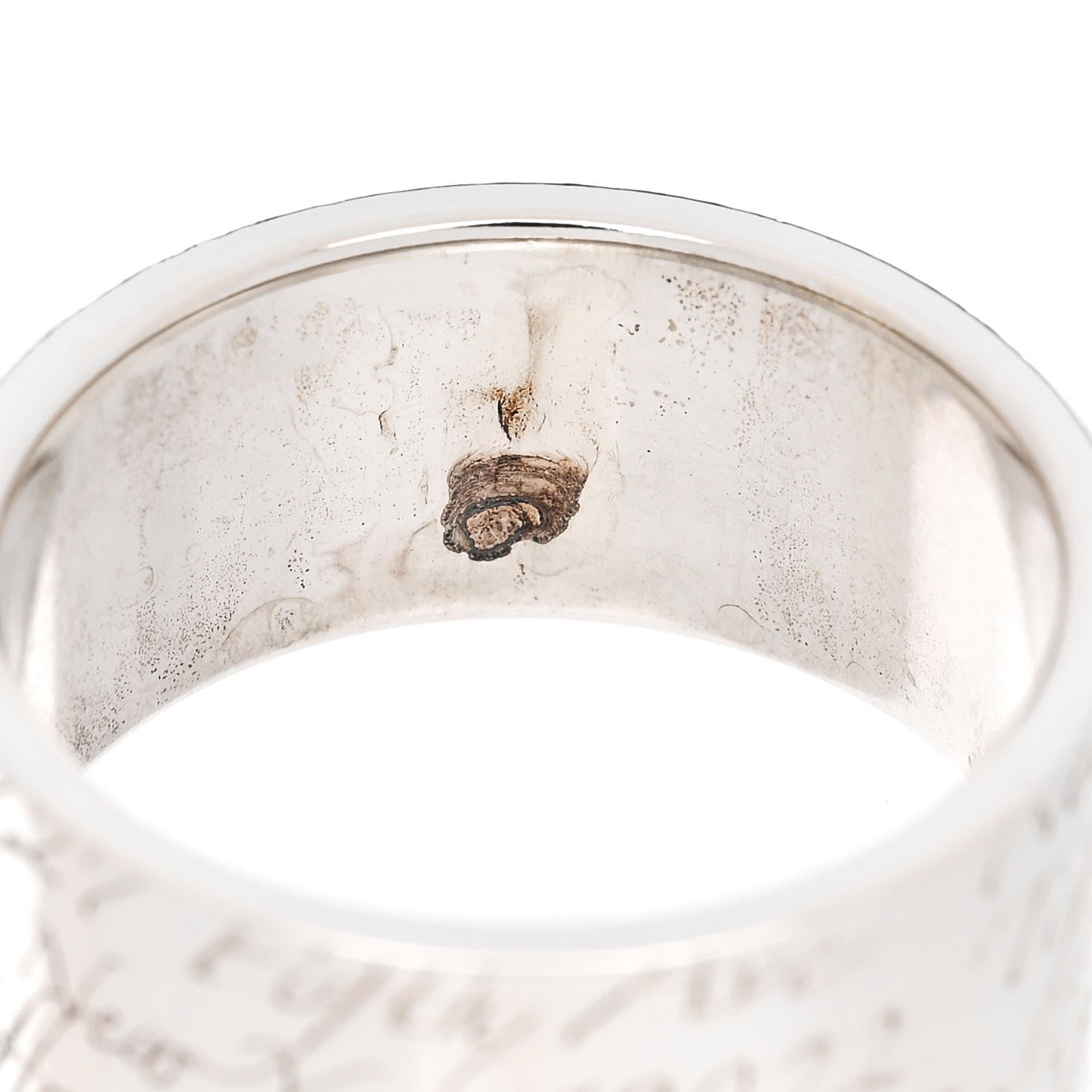 Tiffany Sterling Silver 10mm Notes Wide Ring 60 9 5 of 5