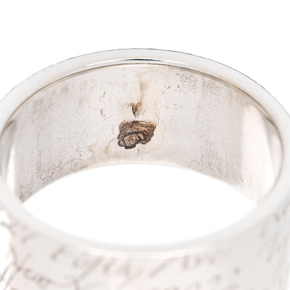 Tiffany Sterling Silver 10mm Notes Wide Ring 60 9 5 of 5