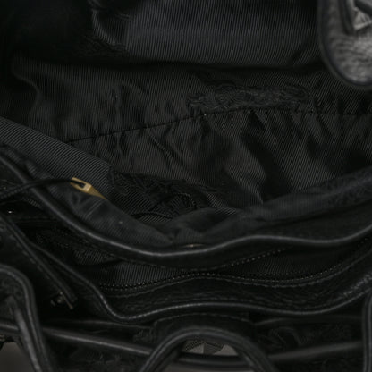 Burberry Calfskin Mason Warrior Studded Hobo Black 11 of 14