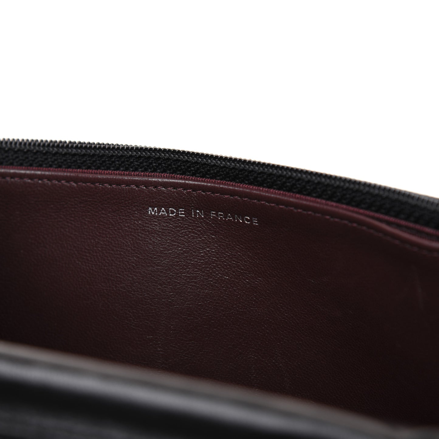 Lambskin Quilted Wallet On Chain WOC Black