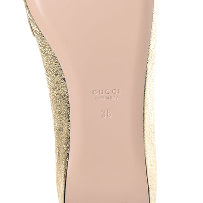 Gucci Galassia GG Marmont Fringe Flats 38 Platino 6 of 8