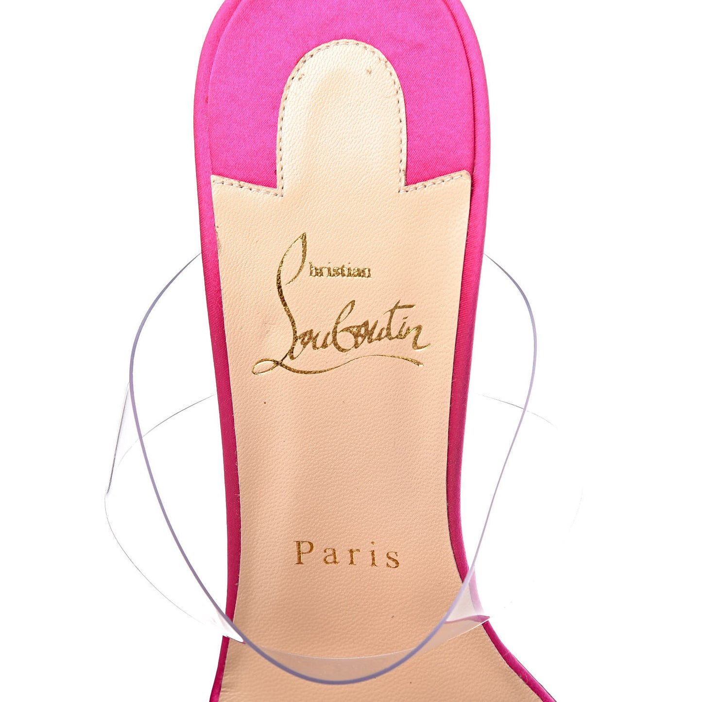 Satin PVC Speleola Slide Sandals 38 Poudre Black