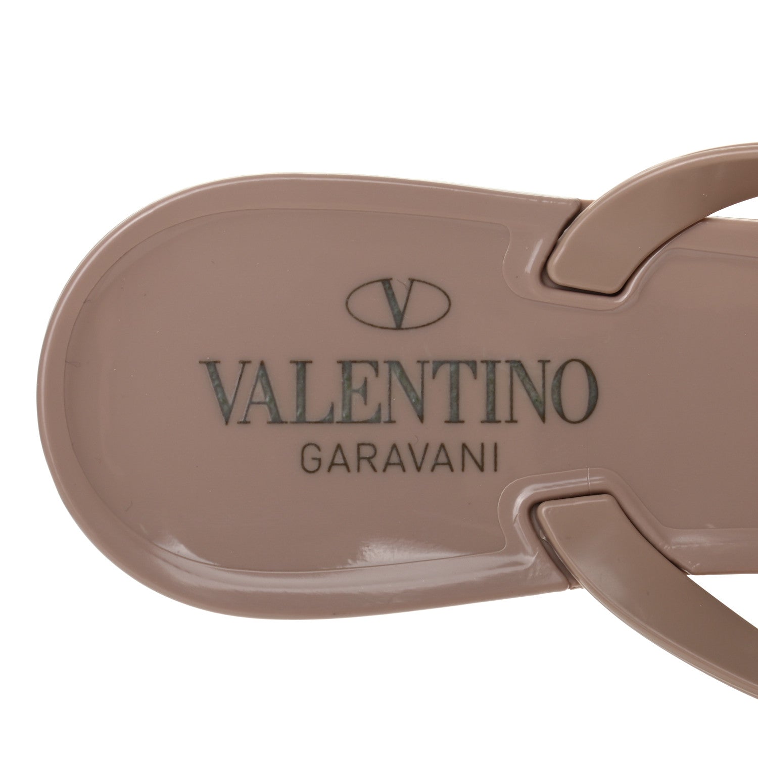 Valentino Garavani PVC Jelly Rockstud Bow Thong Sandals 38 Poudre 7 of 7