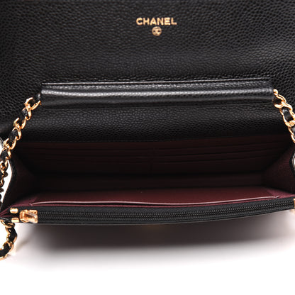Chanel Caviar Quilted Wallet On Chain WOC Black 5 of 13