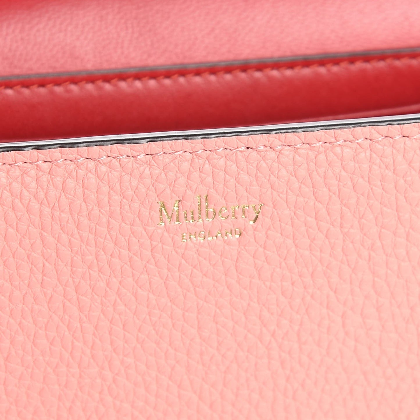 Natural Grained Calfskin Small Darley Satchel Macaroon Pink