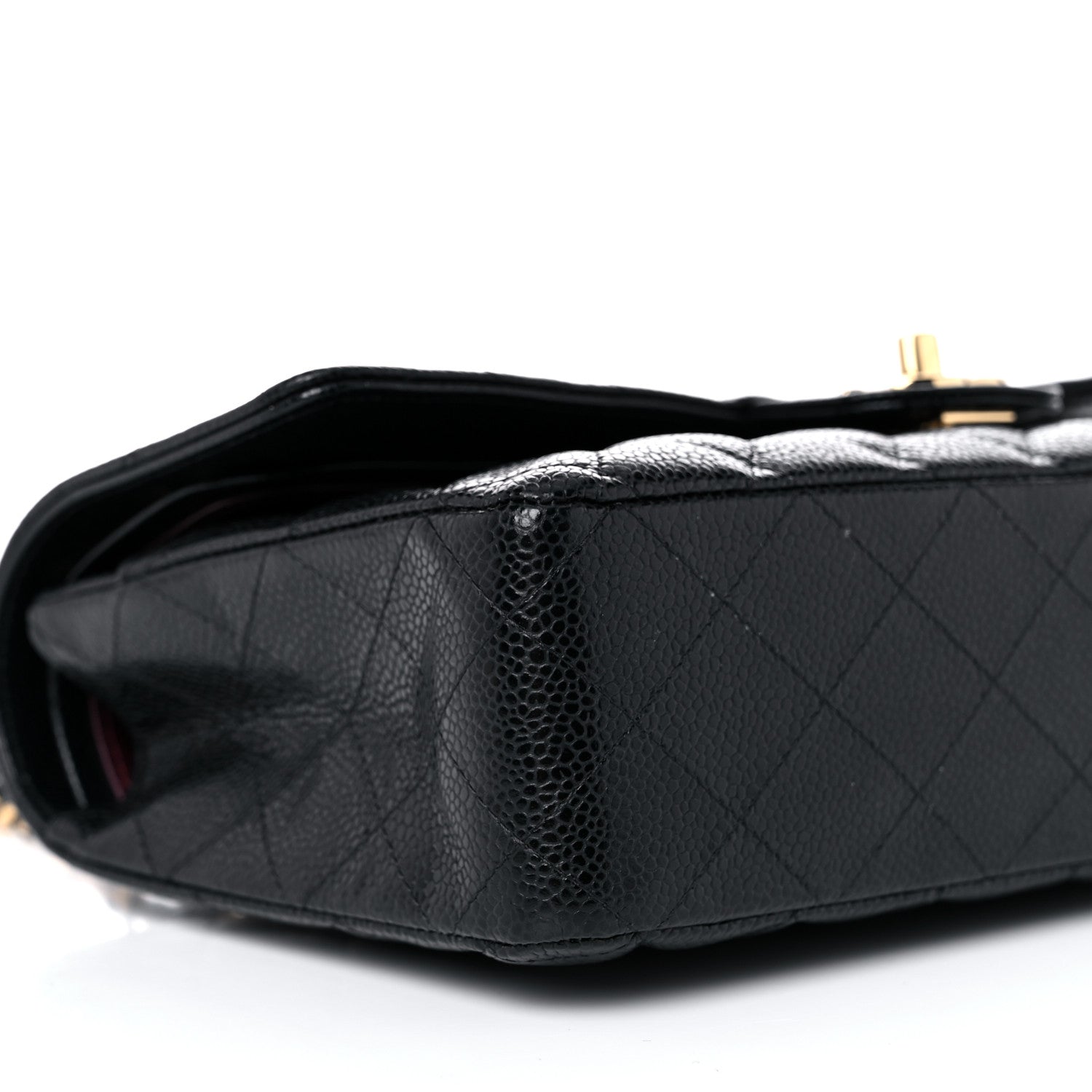 Chanel Caviar Quilted Medium Double Flap Black 8 of 10