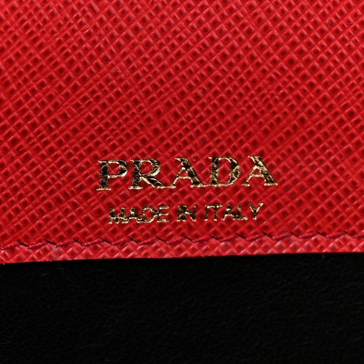 Prada Saffiano Lux Metal Logo Monochrome Mini Flap Chain Shoulder Bag Fuoco 7 of 10