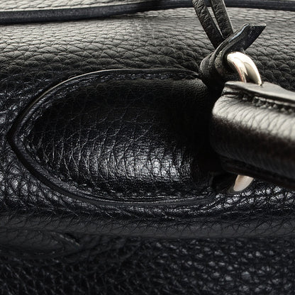 Hermes Taurillon Clemence Shoulder Kelly 40 Black 14 of 23