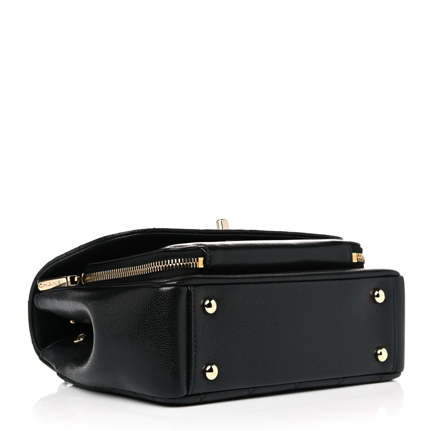 Caviar Quilted Small Business Affinity Flap Black