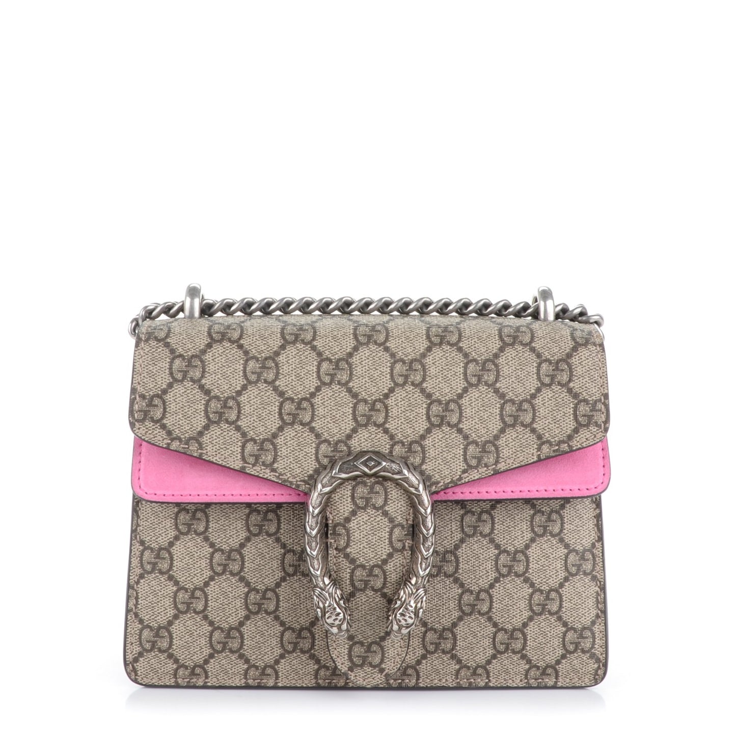 GG Supreme Monogram Mini Dionysus Shoulder Bag Pink