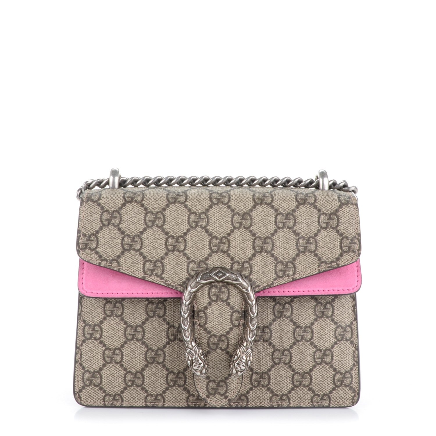 Gucci GG Supreme Monogram Mini Dionysus Shoulder Bag Pink 1 of 6