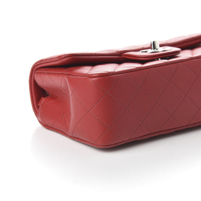 Chanel Lambskin Quilted Mini Rectangular Flap Red 6 of 11