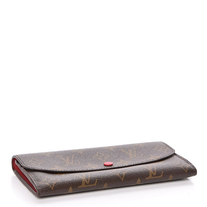 Louis Vuitton Monogram Emilie Wallet Red 4 of 7