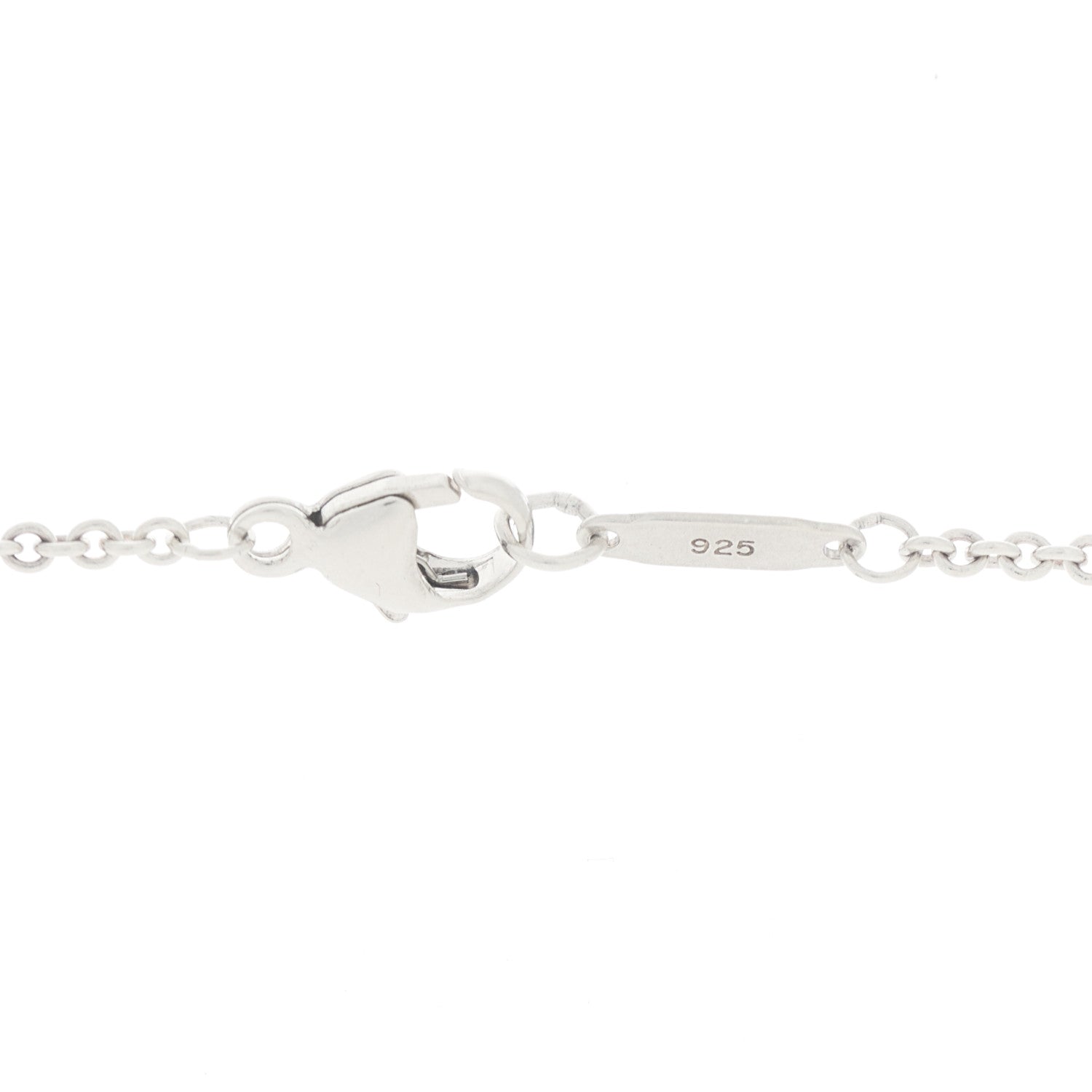 Tiffany Sterling Silver 1837 Bar Pendant Necklace 3 of 6