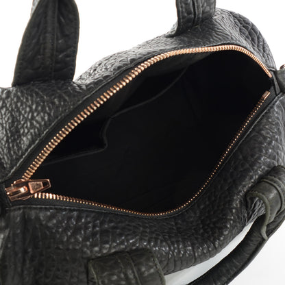 Alexander Wang Pebbled Lambskin Rocco Black Rose Gold Hardware 5 of 7