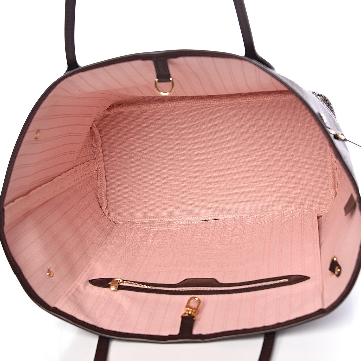 Louis Vuitton Damier Ebene Neo Neverfull MM Rose Ballerine 5 of 13