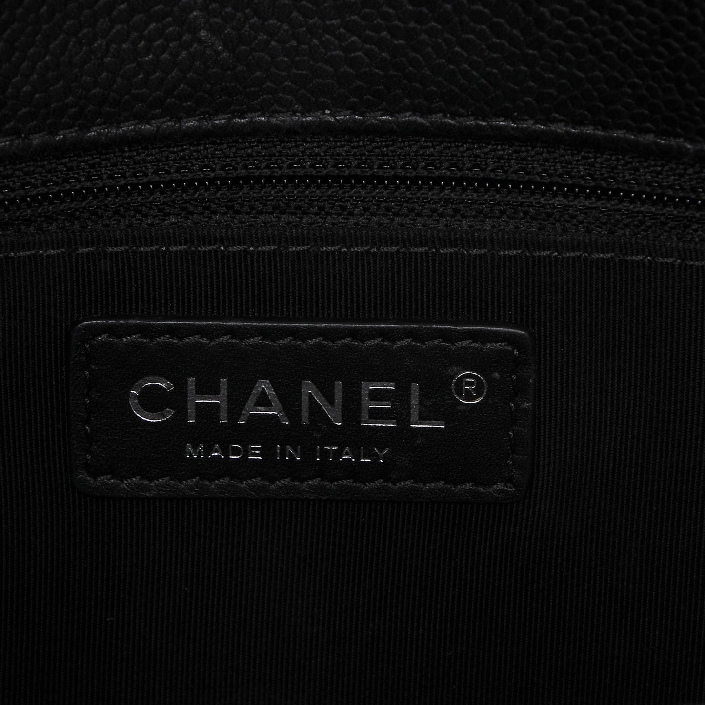 Caviar Quilted City Shopping Tote Black