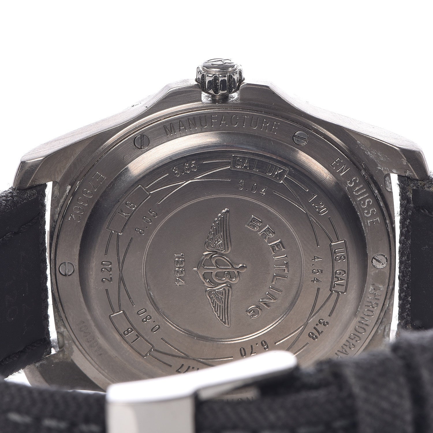 Breitling Titanium Nylon 42mm Aerospace Digital Quartz Watch Black E79362 6 of 14