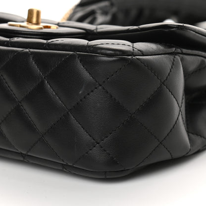 Chanel Lambskin Quilted Mini Romance Rectangular Flap Black 9 of 9
