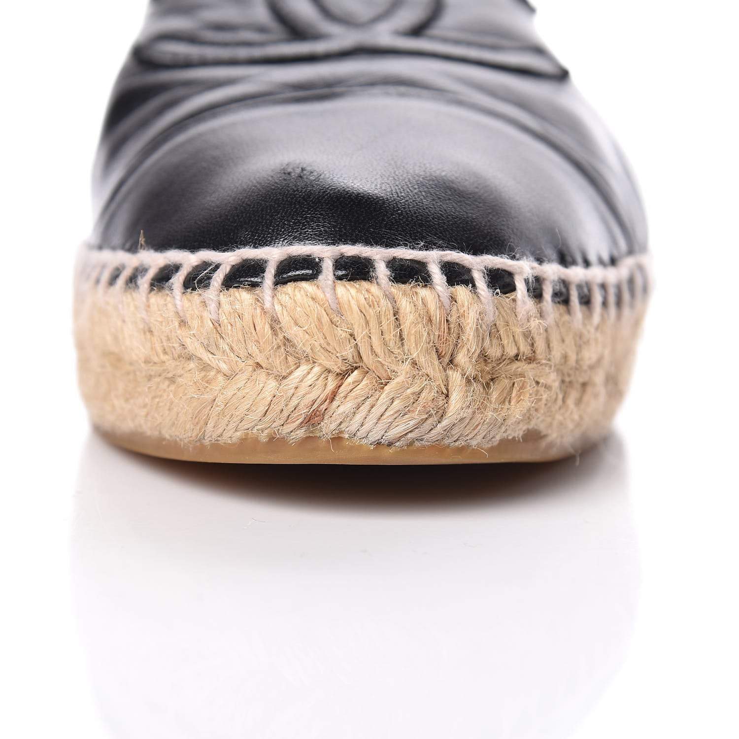 Chanel Lambskin CC Espadrilles 40 Black 14 of 19