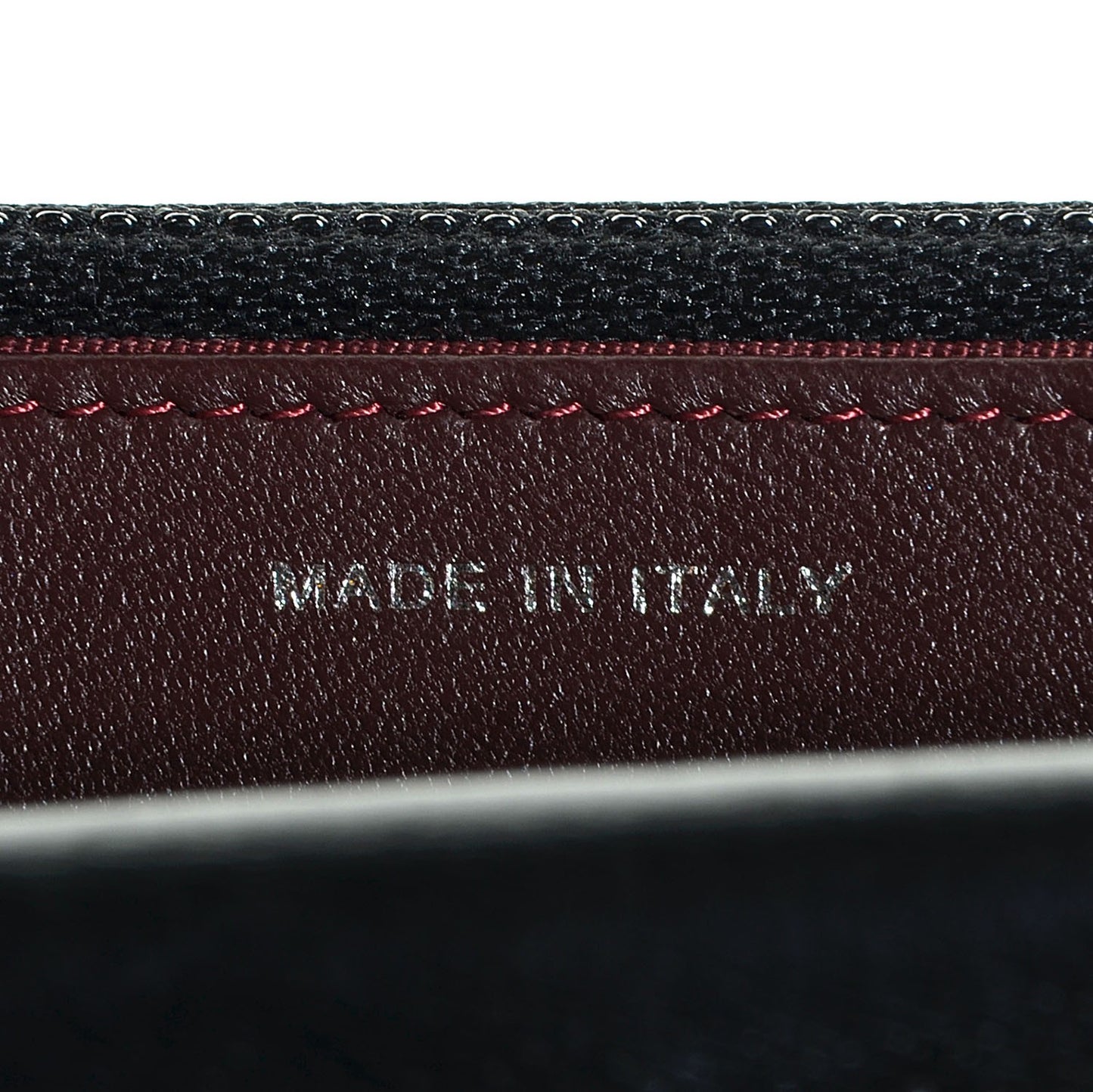 Lambskin Quilted Wallet On Chain WOC Black