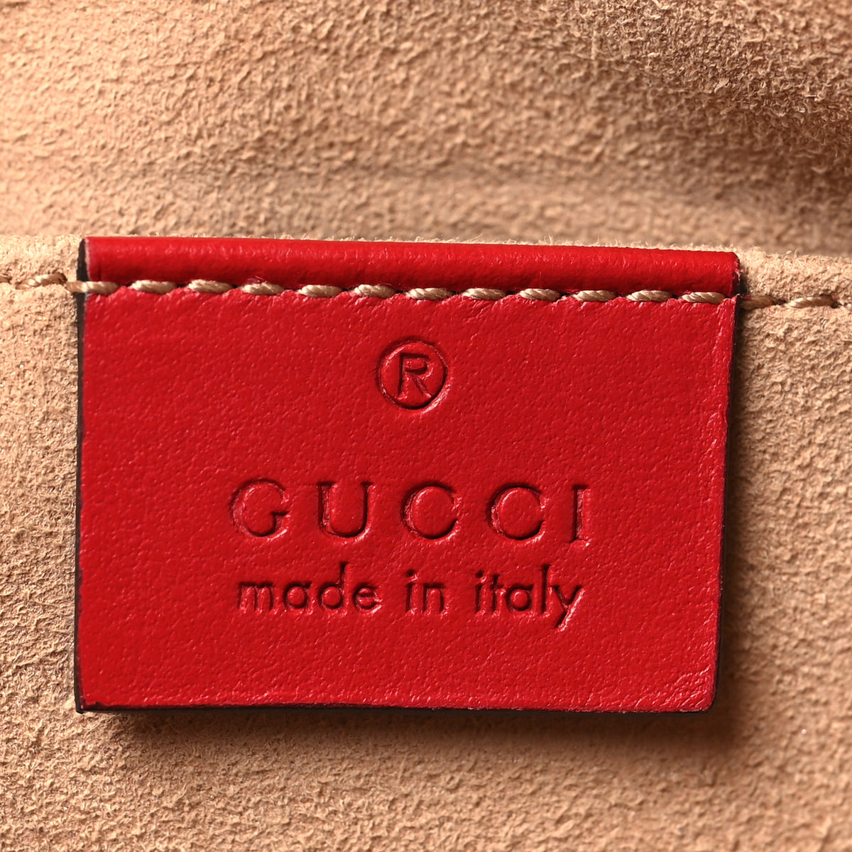 Gucci Calfskin Matelasse Small GG Marmont Chain Shoulder Bag Hibiscus Red 6 of 10