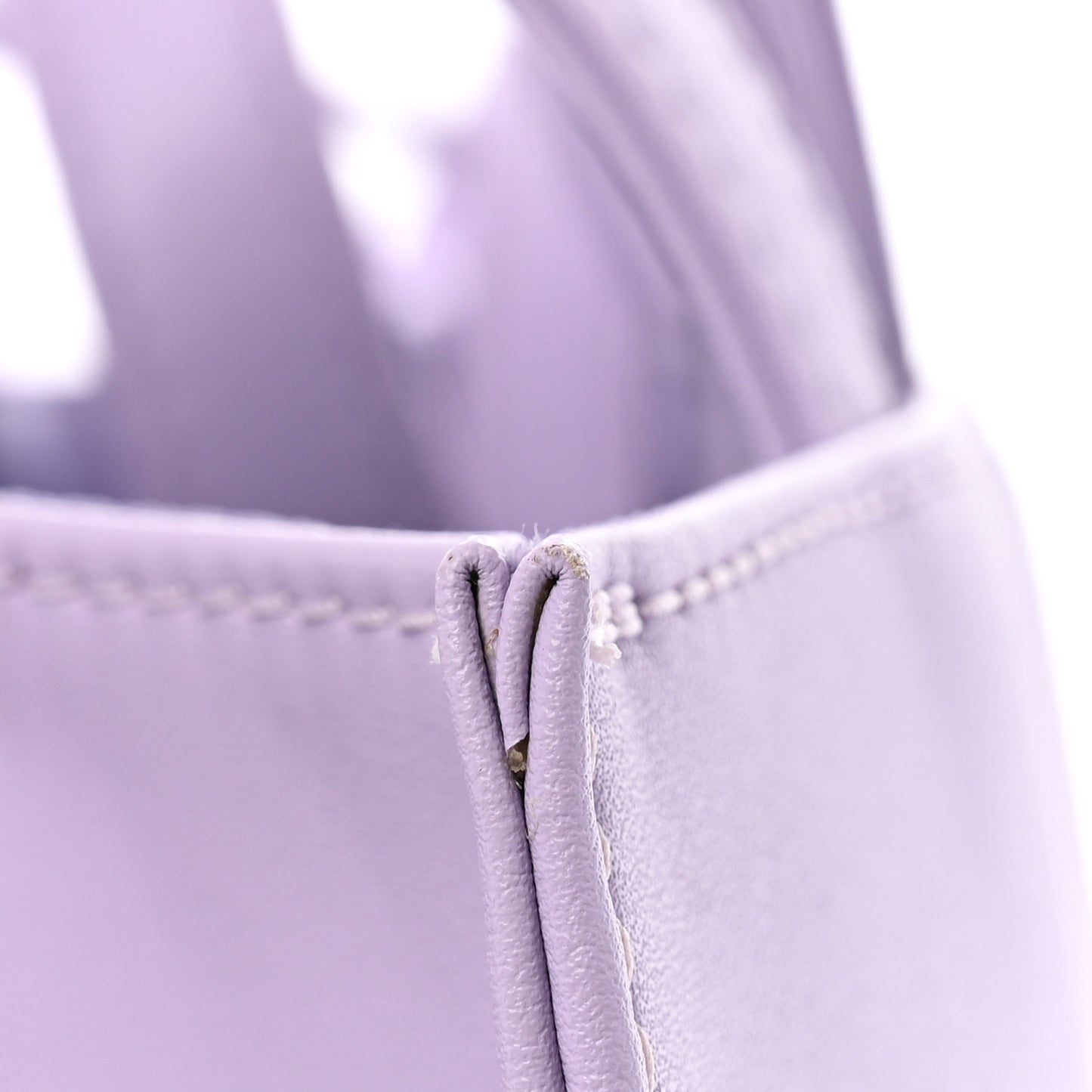 Vegan Leather Medium Shopping Bag Lavender