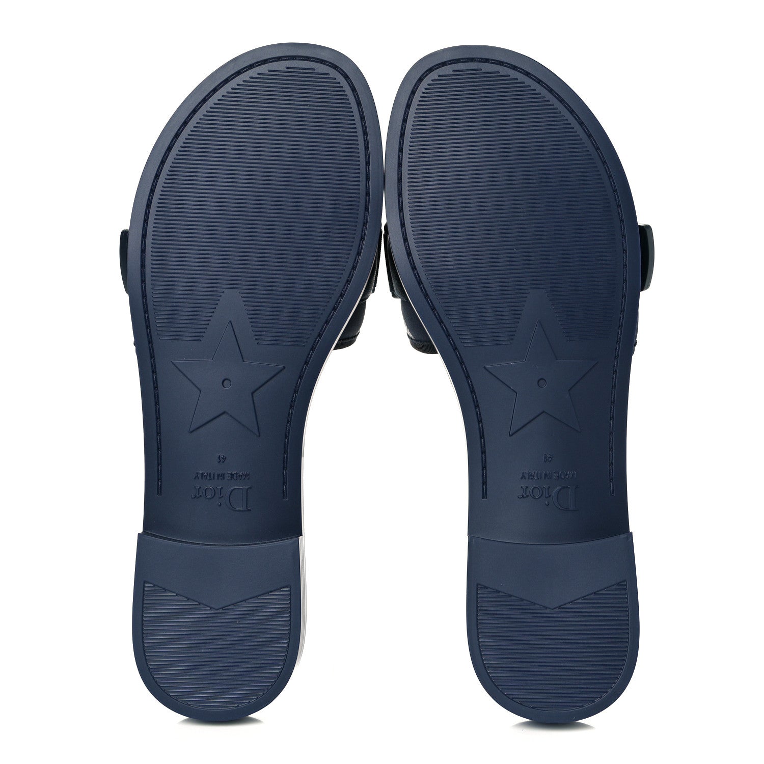 Christian Dior Technical Stretch Fabric Camouflage Dio(r)evolution Slide Sandals 41 Deep Blue 5 of 8