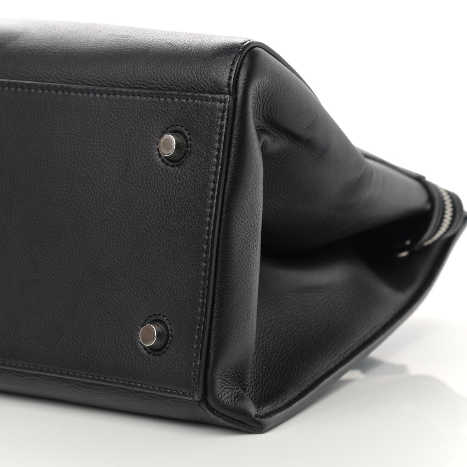 Celine Supple Calfskin Large Edge Shoulder Bag Black 10 of 17