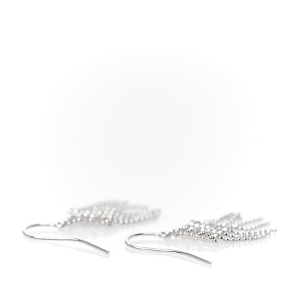 Tiffany 18K White Gold Fringe Earrings 3 of 5