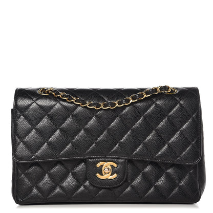 Chanel Caviar Quilted Medium Double Flap Black 1 of 9