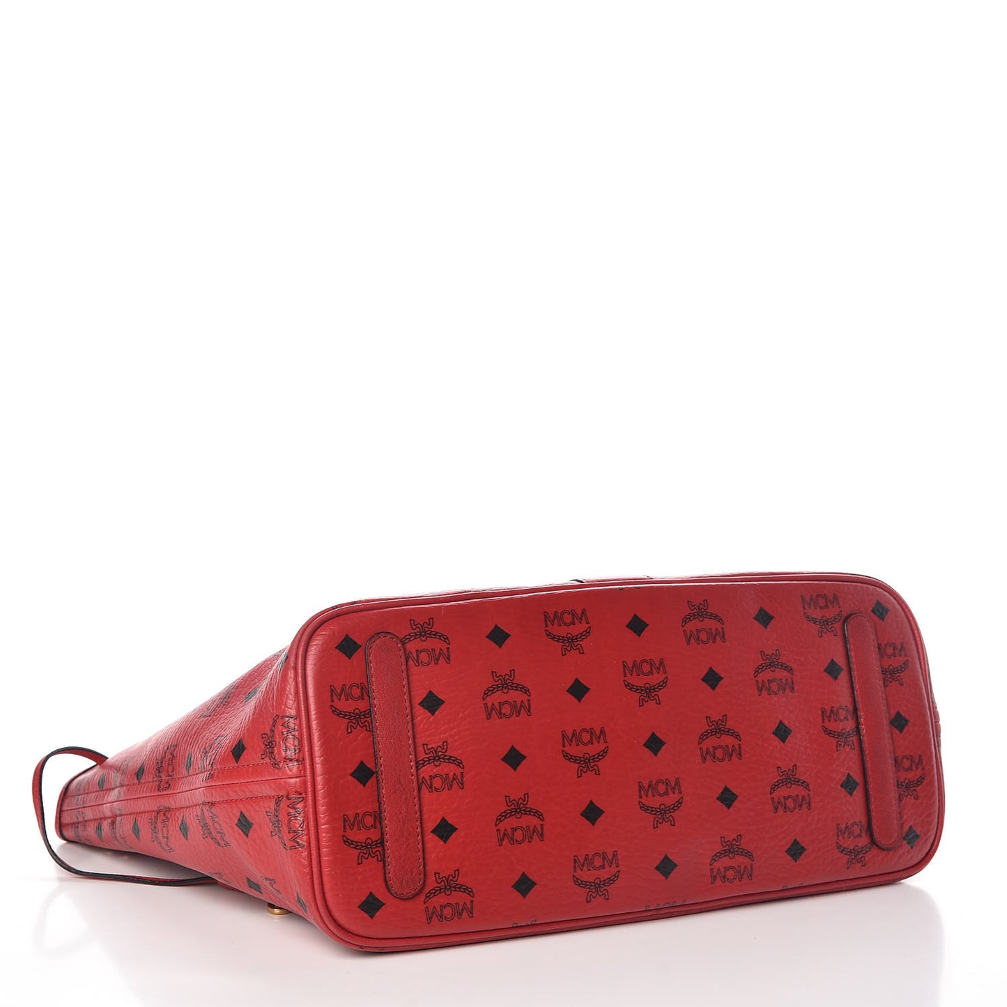 Visetos Medium Liz Reversible Shopper Tote Ruby Red