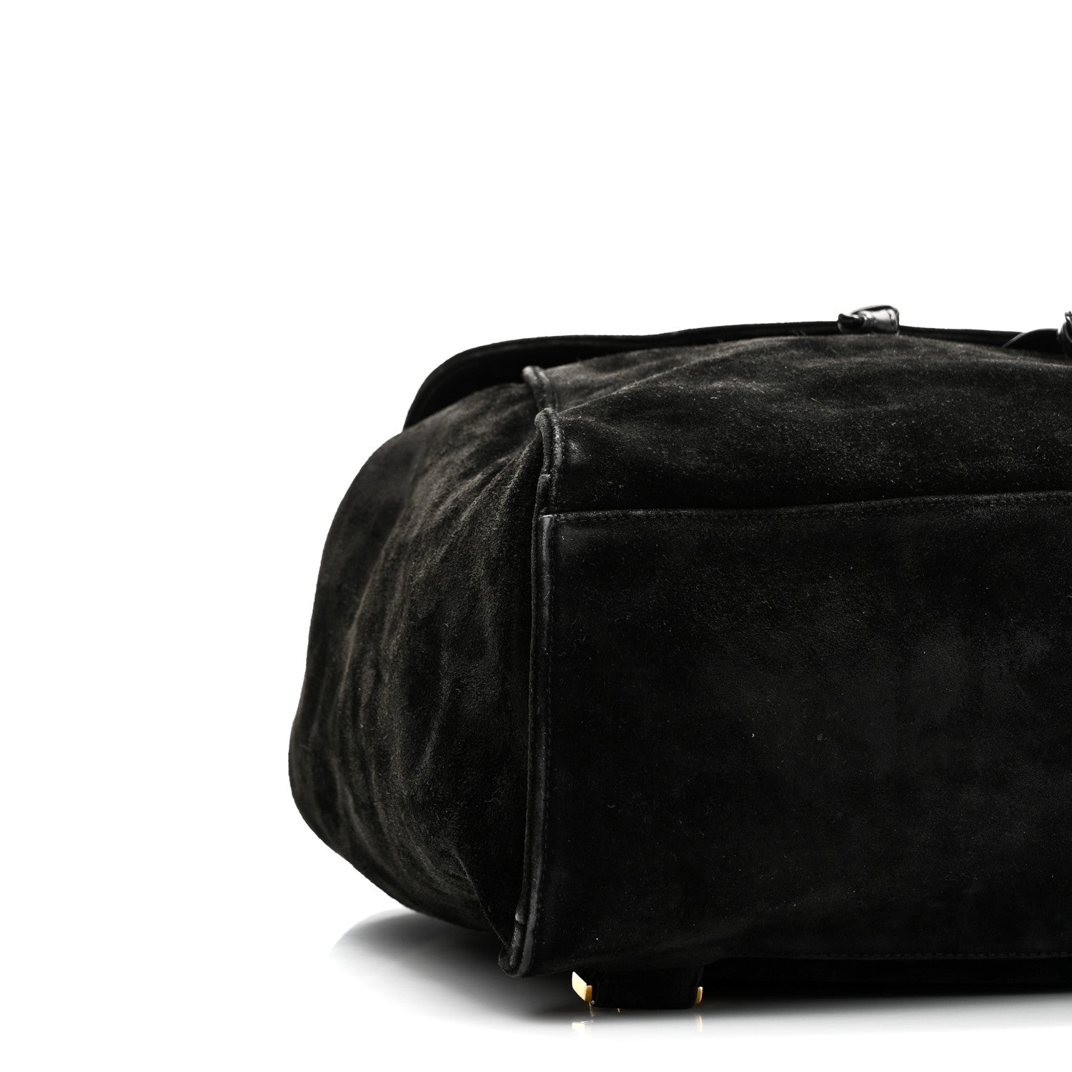 Chanel Suede CC Drawstring Backpack Black 9 of 10
