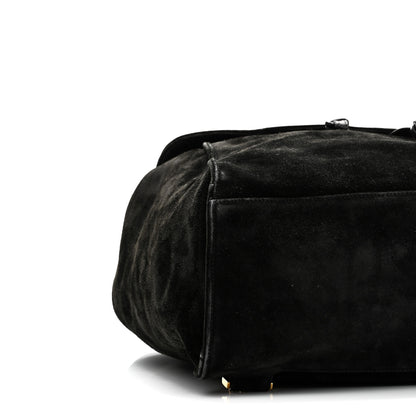 Chanel Suede CC Drawstring Backpack Black 9 of 10