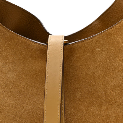 Chloe Suede Calfskin Small Marcie Hobo Bag Gold Khaki 8 of 10