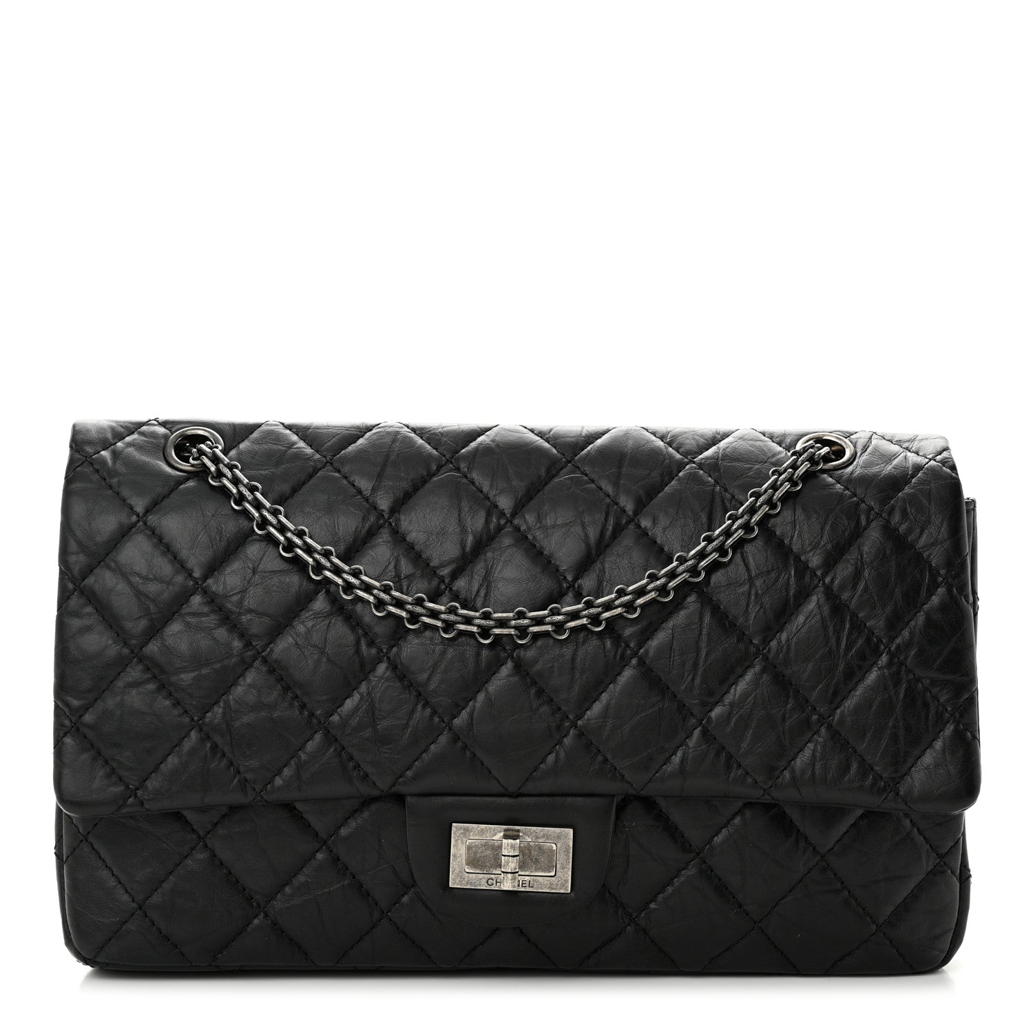 Chanel Aged Calfskin Quilted 2.55 Reissue 227 Flap Black 1 of 11
