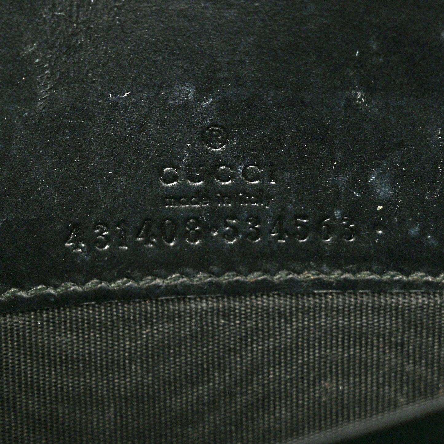 Guccissima Signature Bowy Chain Wallet Black