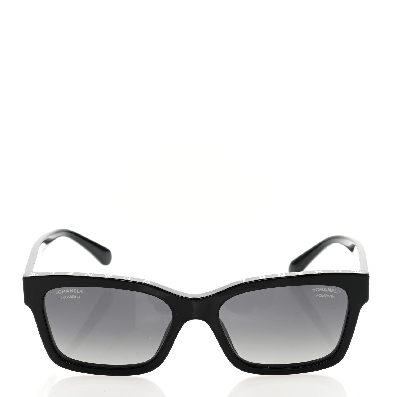 Chanel Acetate Polarized Square Sunglasses 5417 Black 2 of 10