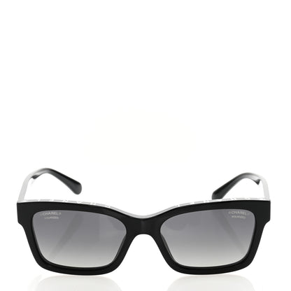 Chanel Acetate Polarized Square Sunglasses 5417 Black 2 of 10