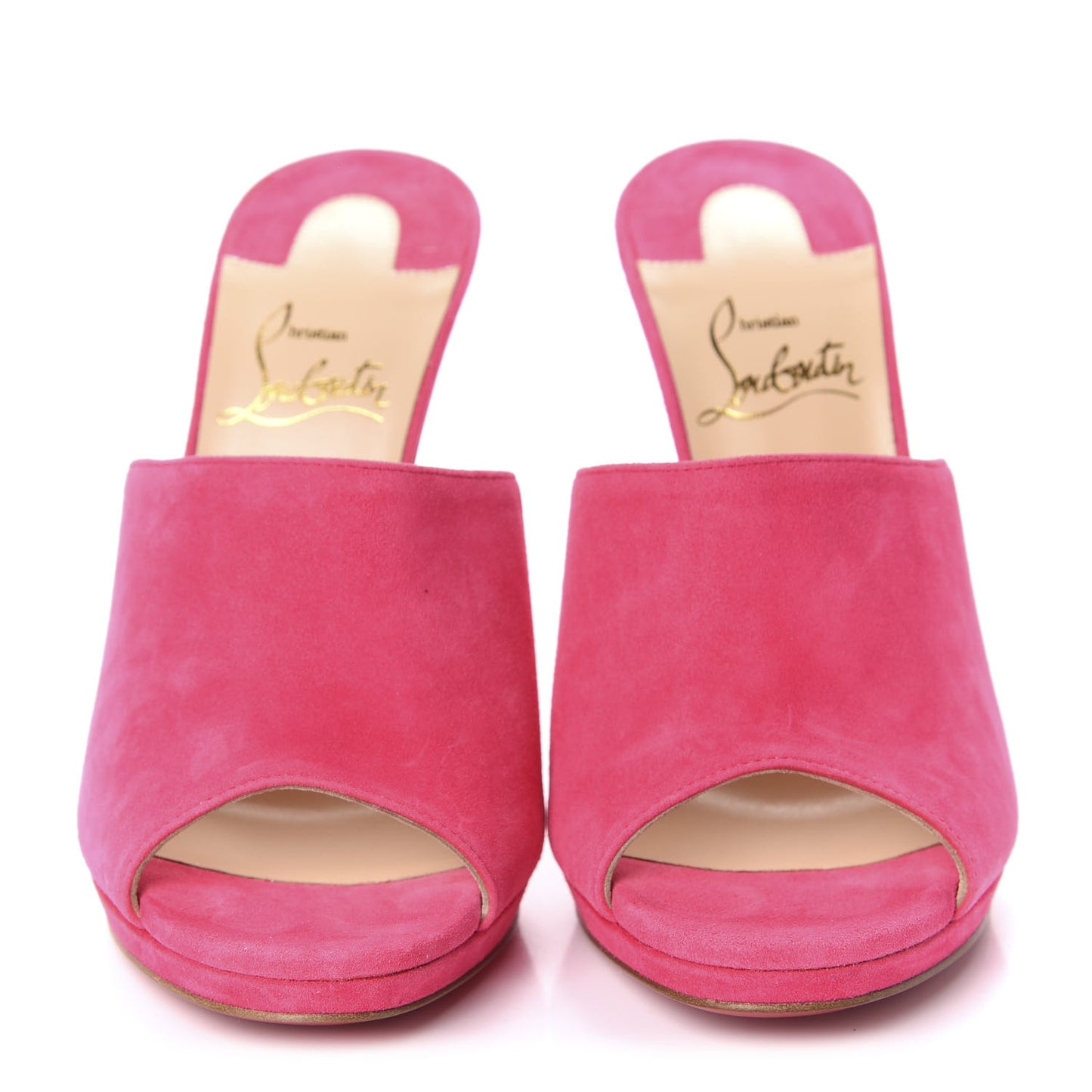 Suede Pigamule 120 Slide Sandals 36 Bangal Rose